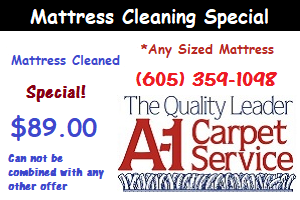 Mattress Cleaning Sioux Falls A-1 Carpet Service 605-359-1098